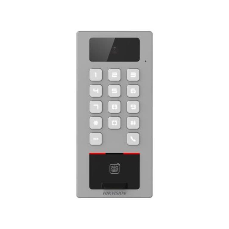 Portero Exterior Control de Acceso Biometrico DS-K1T502DBFWX