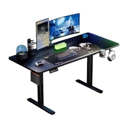 Escritorio Electrico Regulable Warrior 120cm Negro Negro