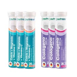 Calcio - Magnesio (3) + Colageno Marino Hidrolizado 1000 mg (3 ) - Pack 6 u.