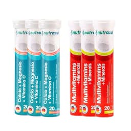 Calcio - Magnesio (3) + Multivitaminico (3) - Pack 6 unidades