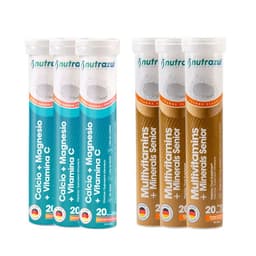 Calcio - Magnesio (3) + Multivitaminico Senior (3) - Pack 6 unidades