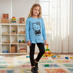 Polera Nina Turquesa 6