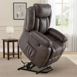 Berger Reclinable Electrico Lift Masaje 8 Puntos Livorno Cafe