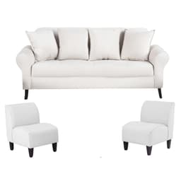 Sofa Lua 3C+2 Poltronas Felpa 20 Crudo