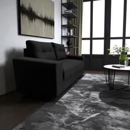 SOFA GIULIA 2CPS NEGRO