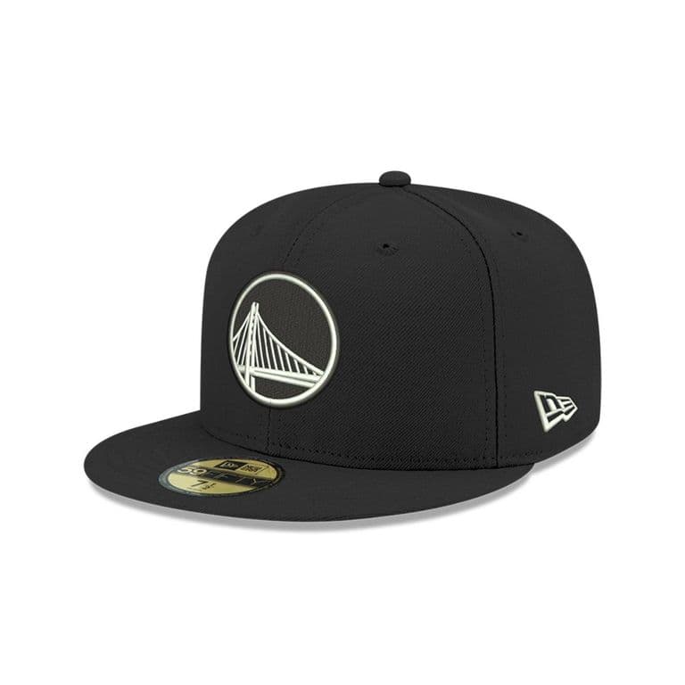 Gorra 59Fifty Golden State Warrior NBA Clasicos Negro Negro 7 3/8