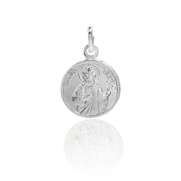Colgante Medalla San Judas Tadeo 15mm Plata Fina 925 Plateado TALLA UNICA