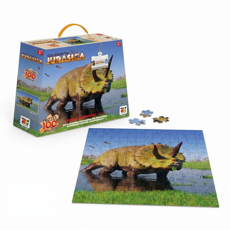 Puzzle Triceratops Coleccion Jurasica (100 Piezas) -