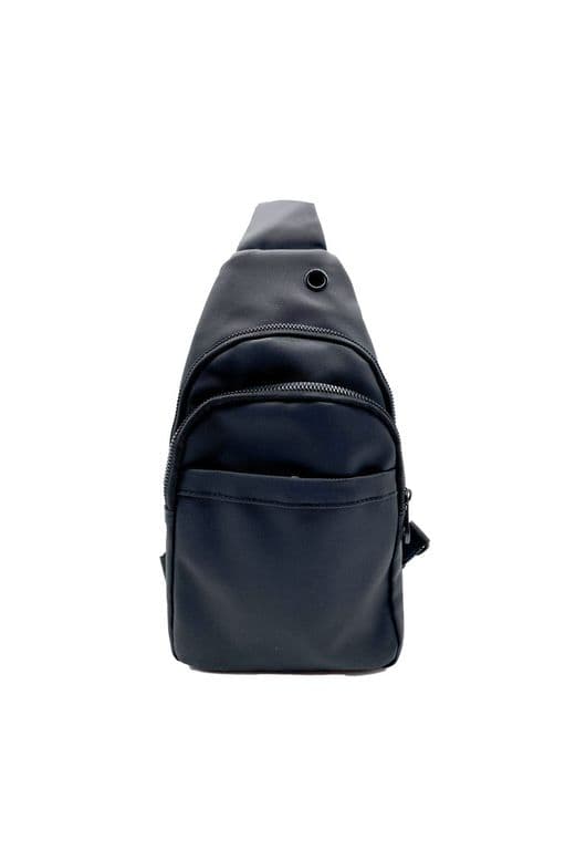 Bandolera Ecocuero Negro CRU89 Negro TALLA UNICA
