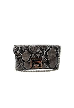 Cartera de fiesta Ecocuero Snake CRS87 Blanco TALLA UNICA