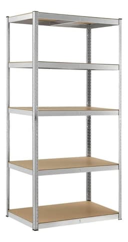 Estante Multifuncional Metal Armable 180x90x40 CM - Plateado