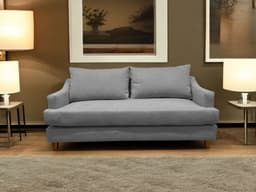 SOFA MISTRAL CHENILLE GRIS 3 CUERPOS