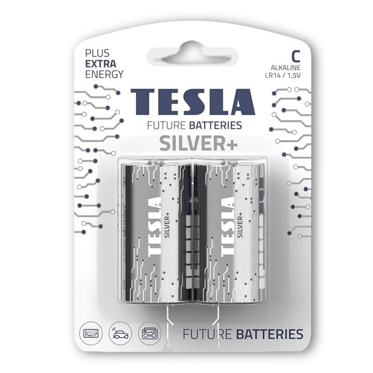 Pack 12 Pilas C Silver+ Alkaline Plus Extra Energy