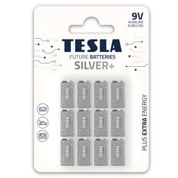 Pack 12 Baterias 9V Silver+ Alcalina High Power