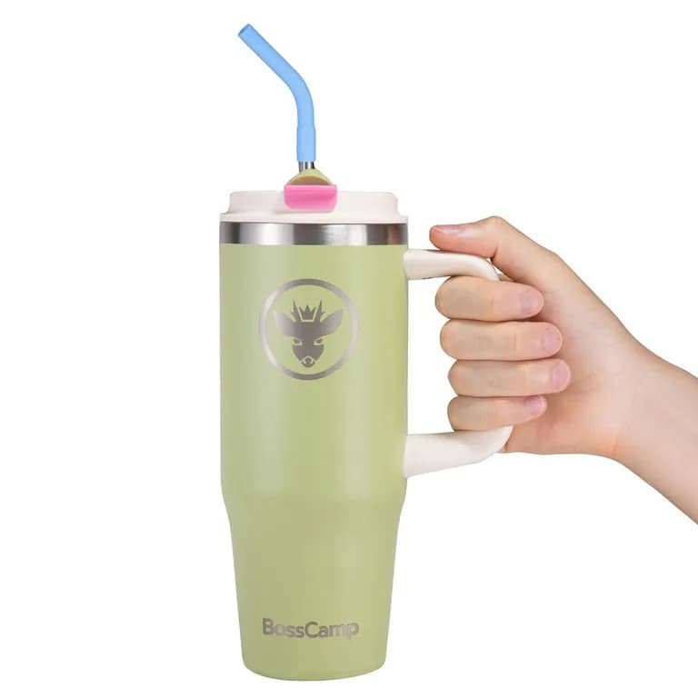Vaso Termico Mug Termo 1000ml Tapa 2 en 1 Verde