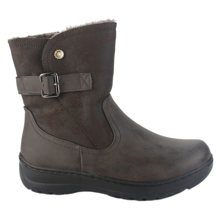 Botin Mujer Cafe Casual Qual-7 Cafe 35
