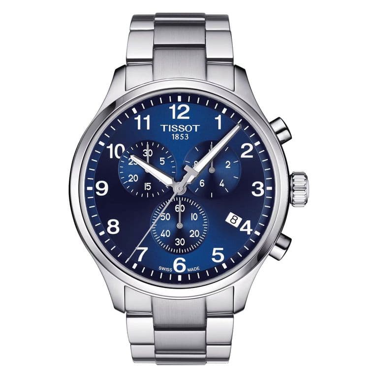 Reloj Chrono XL Classic Acero Azul Gris TALLA UNICA