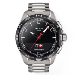 Reloj Digital T-Touch Connect Solar Acero Plateado TALLA UNICA