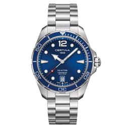 Reloj DS Action Acero Azul 43mm Plateado TALLA UNICA