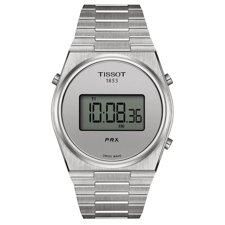 Reloj PRX Digital 40mm Acero Plateado TALLA UNICA