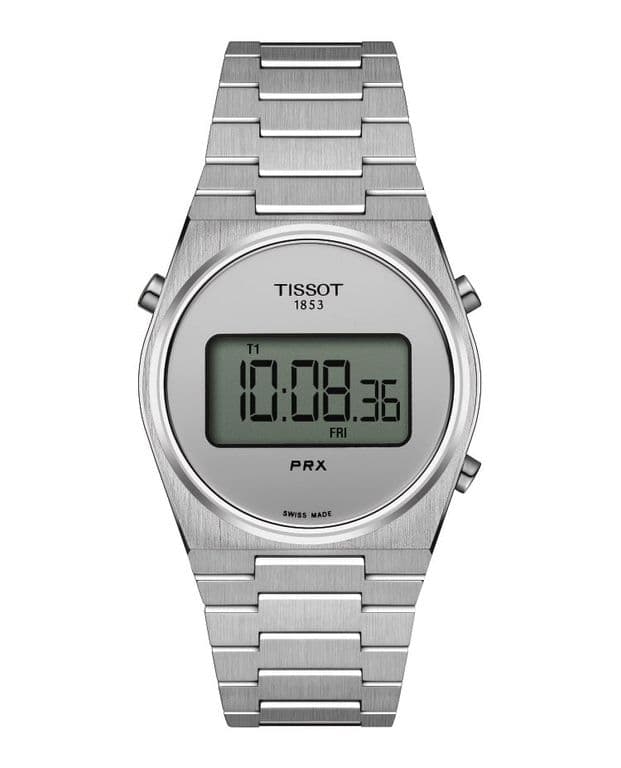 Reloj PRX Digital 35mm Acero Plateado TALLA UNICA