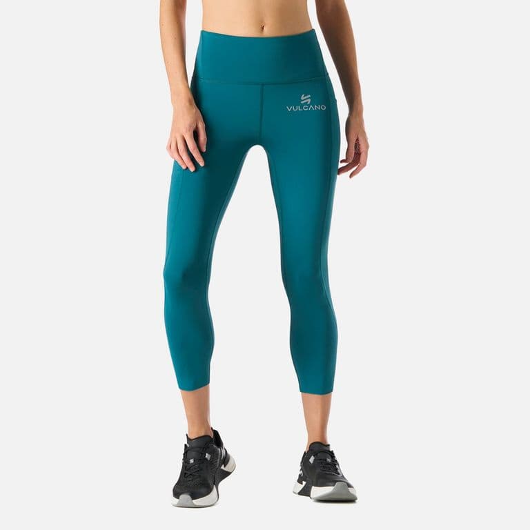Calza Mujer Built To Move Compressive 3/4 Super High Rise Leggins Petroleo Azul Petroleo XS