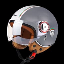 CASCO DE MOTO RETRO GRAY - TALLA XL