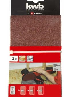 Set 3 Bandas Abrasivas 100x915mm (1xg60; 1xg80; 1xg120)