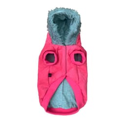 Chaqueta Gorro Piel Fucsia talla XS
