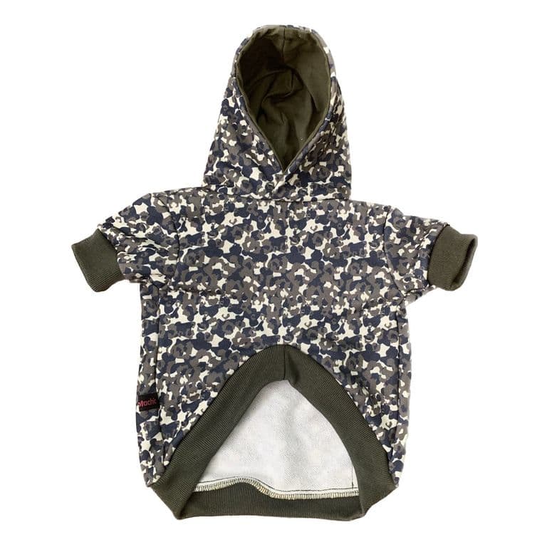 Poleron Camuflado Pequeno Verde talla M