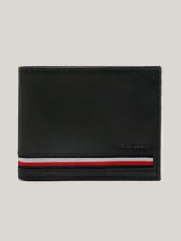 Billetera Solid De Cuero Negro Negro TALLA UNICA