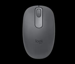 M196, Mouse Inalambrico Ambidiestro, Sensor Optico Preciso, Grafito Negro