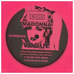 MADONNA - VOGUE 12 MAXI SINGLE HOT PINK VINYL
