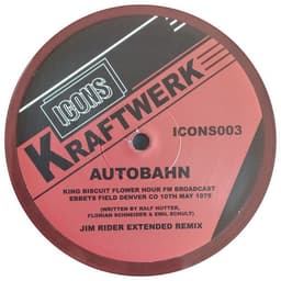 KRAFTWERK - AUTOBAHN GIN READER REMIX 12 MAXI RED VINYL