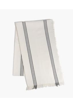 Mantel Con Lineas 150 X 250 Cm Blanco