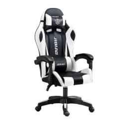 Silla Gamer Jiqiao Negro/Blanco Blanco