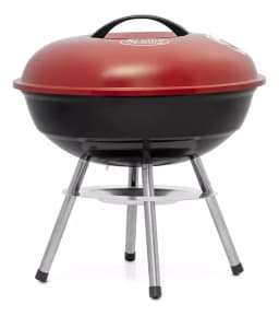 Parrilla Asado Carbon Redonda 36 CM Roja - Negro