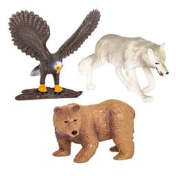 Animales del bosque Lobo aguila y oso