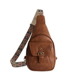 Bandolera Retro con Correa de Guitarra - Marron