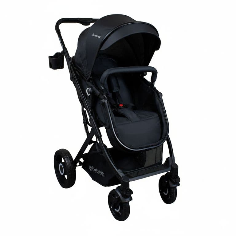 Coche Cuna Paseo Vox Negro Negro