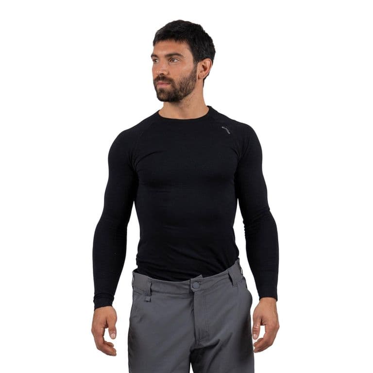 Primera Capa Termica Hombre Dugla Stay Warm Top Negro S