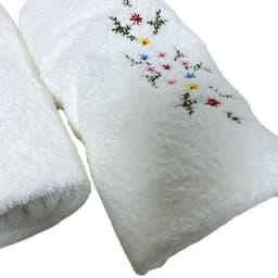 3 TOALLAS ROYAL TOUCH Floral Bano 60cm x 130cm Algodon 550 GSM
