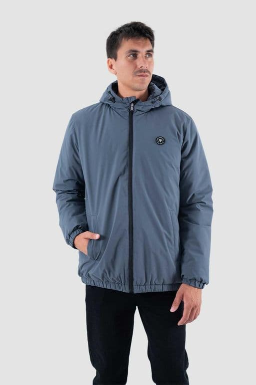 Parka Hombre Solid Navy Azul XS
