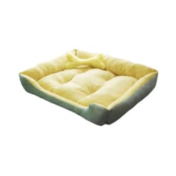Cama Para Mascotas XL Con Juguete Maxima Comodidad Amarilla