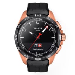 Reloj Digital T-Touch Connect Solar Oro Rosa Negro TALLA UNICA