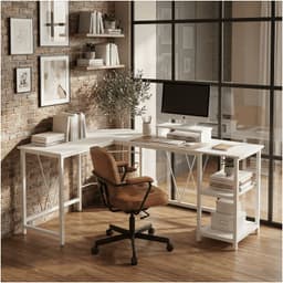 Escritorio Esquinero Metal Oficina 150x48x75cm En Forma L-