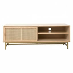 Rack para TV con Puerta de Junco Diseno Natural Atmosphera.