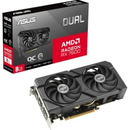 Tarjeta de Video - DUAL-RX7600-O8G-EVO - 8 GB GDDR6 (128 bit)