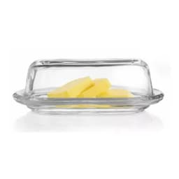 Mantequillero de Vidrio Con Tapa 20cm