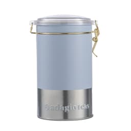 Tarro Grande Pastel Azul Almacenador de Te 8 Oz